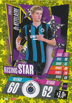 Charles De Ketelaere Club Brugge 2020/21 Topps Match Attax CL Rising Stars #RS04